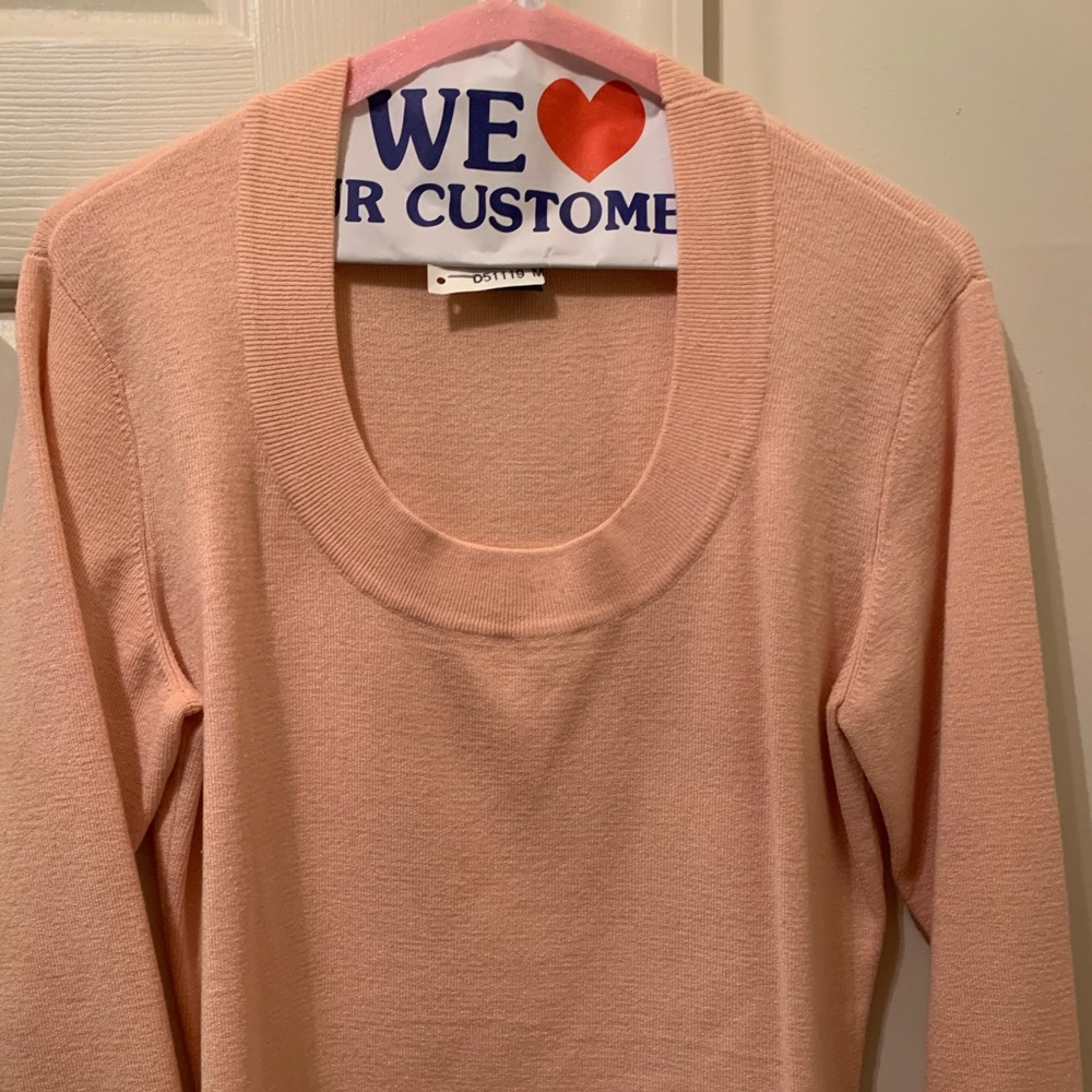 Peach three-quarter length shirt